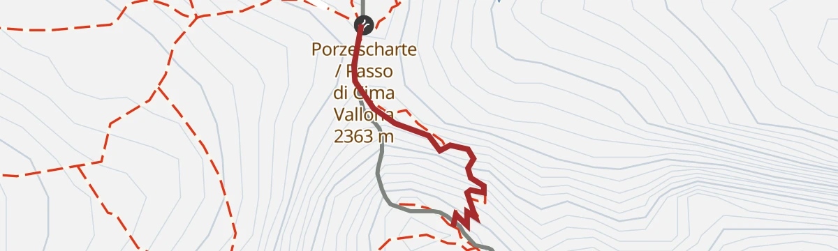 Route map: Klettersteig Austria-Weg